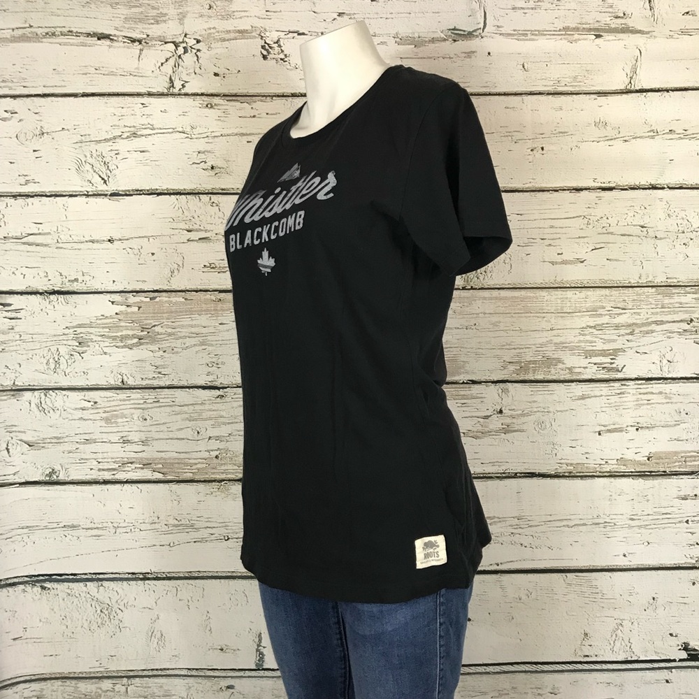 D6 Roots Black Whistler Blackcomb graphic tee L - Picture 6 of 7